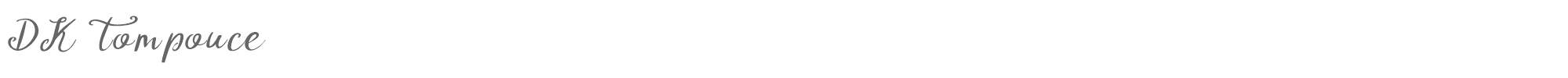 DK Tompouce DK Tompouce.otf font preview